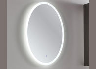 Hotel Oval LED Bathroom Mirror , Modern Oval Bathroom Wall Mirror With LED Lights